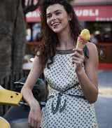 AMORETTE DRESS -- RIVIERA FOULARD