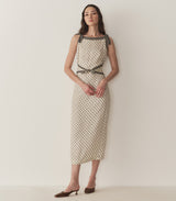 AMORETTE DRESS -- RIVIERA FOULARD