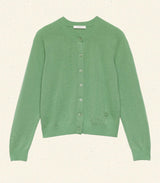 CLAUDINE CARDIGAN -- LIGHT KELLY GREEN